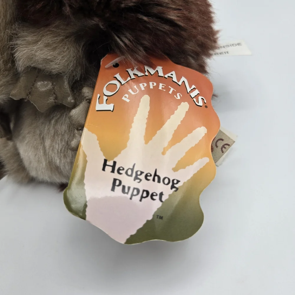 Folkmanis Hedgehog Hand Puppet With Tag